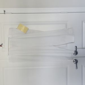 Bob Mackie Elastic Band Capri Pants White XL